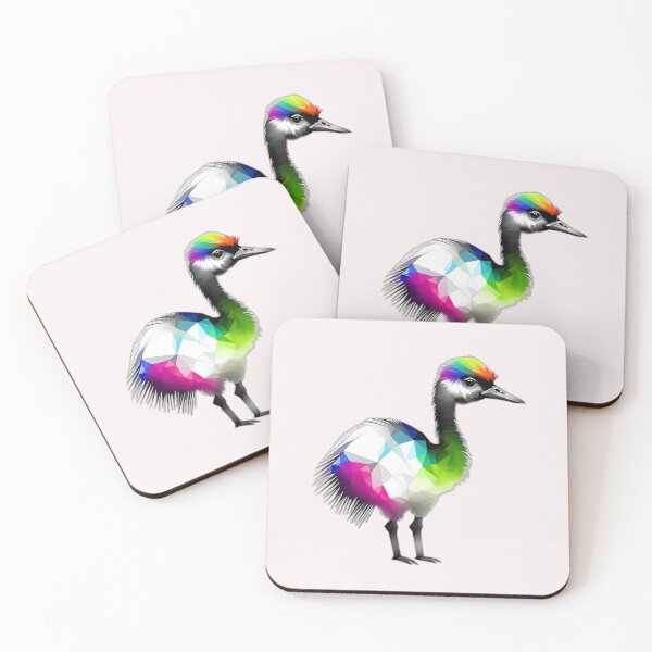 Item preview, Colourful Emu Geometric Shaped Artwork designed and sold by Geonimalia.