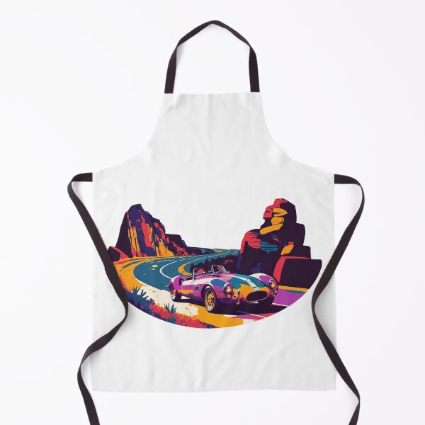 Item preview, Colorful Classic Car in the Mountains designed and sold by NaNaSpaceStore.