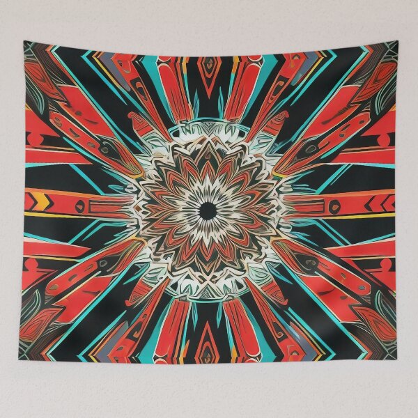 Item preview, Tribal pattern design red designed and sold by operossa.