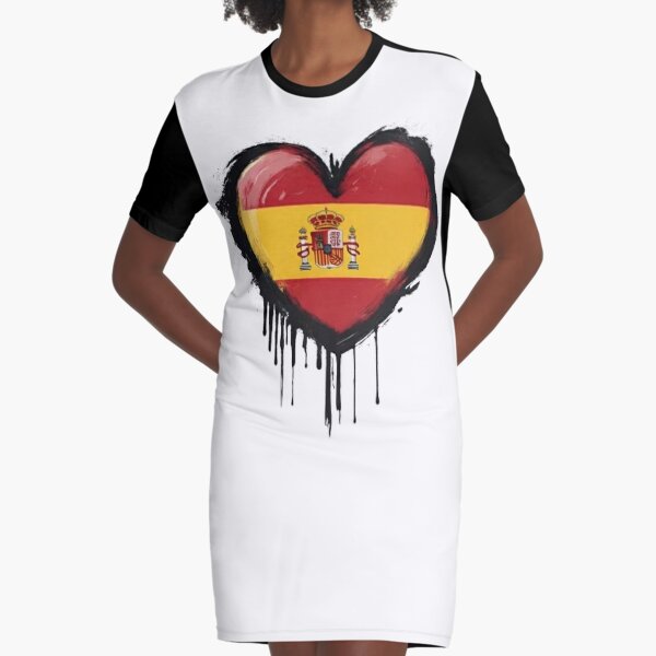 Armilla España para mujer | Bandera de ES, Ciudad - Ropa Bandera - Camiseta  con cuello en V, Negro, S