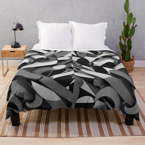 Item preview, intertwined and mixed spots black and white modern art designed and sold by Carlos Gudino.