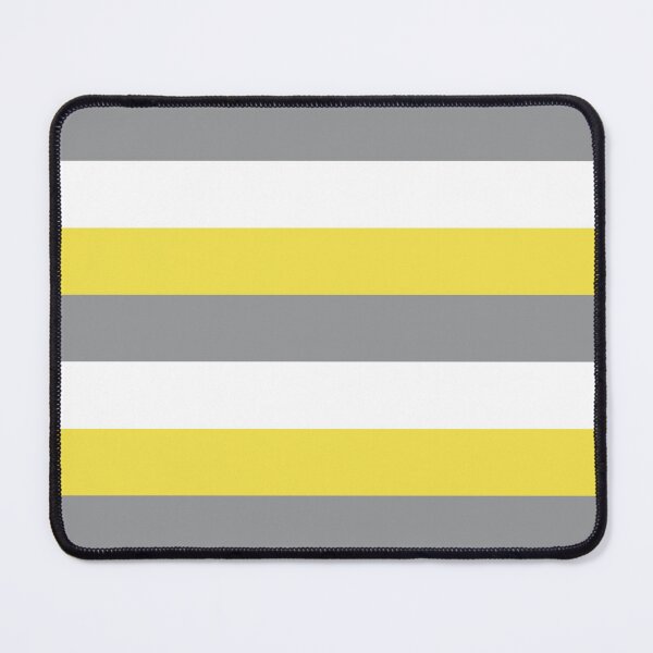 Item preview, Yellow Gray White Stripes Pattern designed and sold by ValeriesGallery.