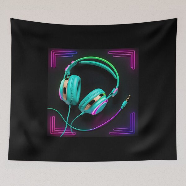 Item preview, Neon headphones   designed and sold by Inspirationmotivation.