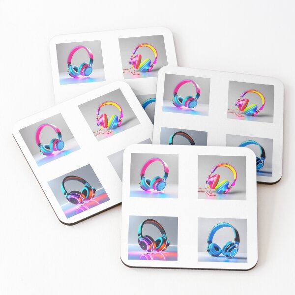 Item preview, Neon headphones pack bundle designed and sold by Inspirationmotivation.