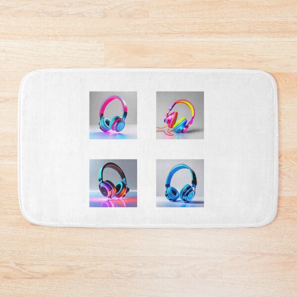 Item preview, Neon headphones pack bundle designed and sold by Inspirationmotivation.
