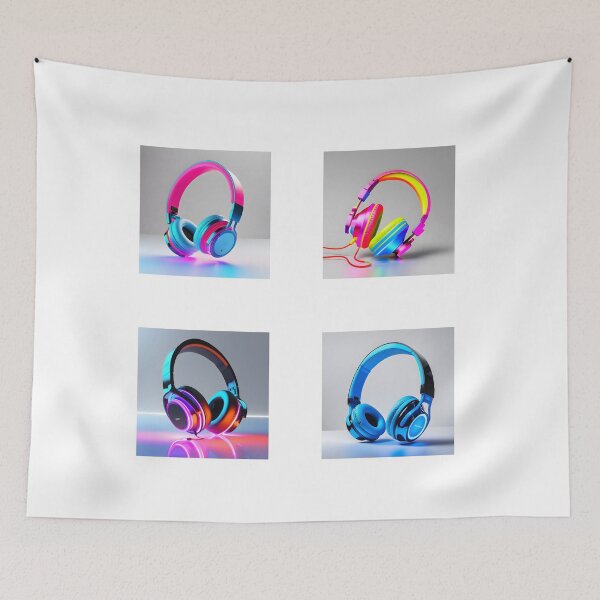 Item preview, Neon headphones pack bundle designed and sold by Inspirationmotivation.
