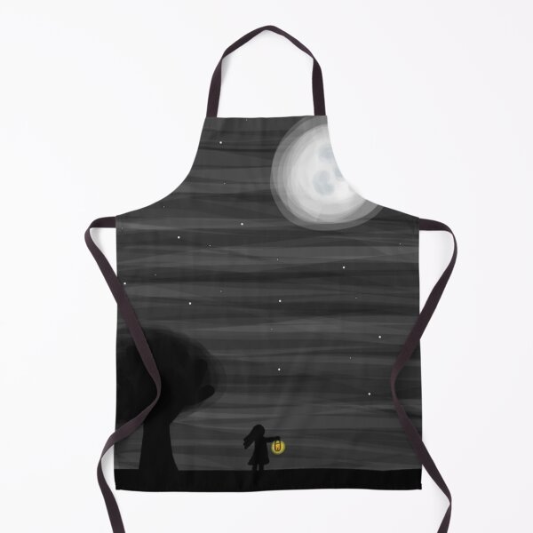 Item preview, Girl holding a lantern looking to the moon designed and sold by hannaHBackward.