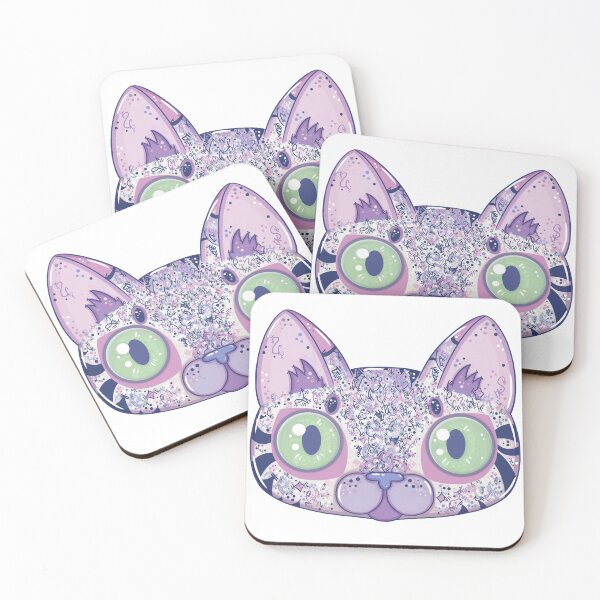 Item preview, Chromatic Cat II (Purple, Blue, Pink) designed and sold by vanillakirsty.