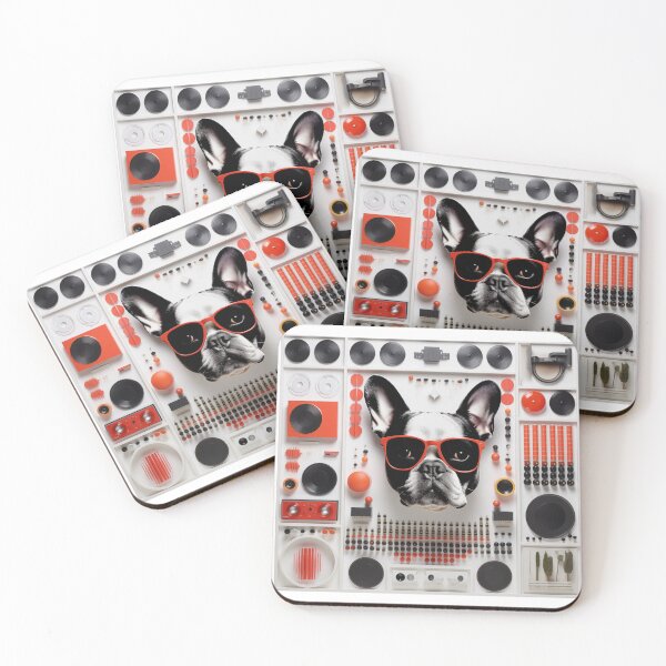 Item preview, French Bulldog Dj Set designed and sold by Shhebas Dali.