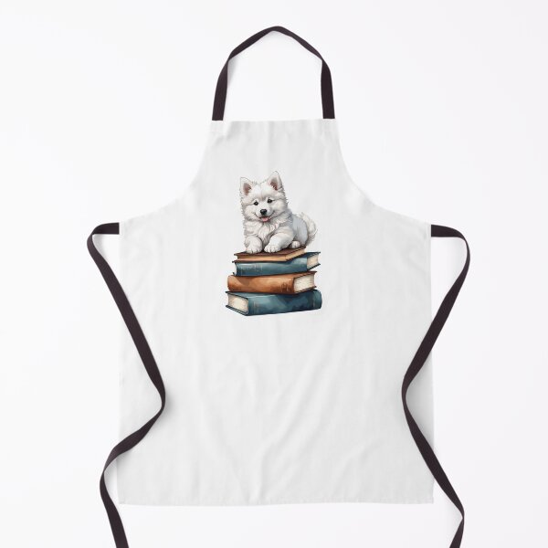 Item preview, Bookworm Samoyed designed and sold by cutie1pie1dogs.