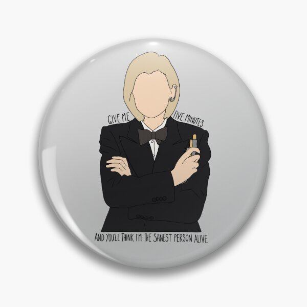Item preview, "Give Me Five Minutes And You'll Think I'm The Sanest Person Alive" Thirteenth Doctor Quote Print Design  designed and sold by abldesign.