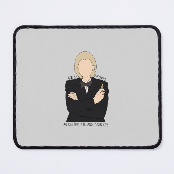 Item preview, "Give Me Five Minutes And You'll Think I'm The Sanest Person Alive" Thirteenth Doctor Quote Print Design  designed and sold by abldesign.