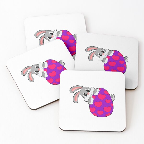 Item preview, Rabbit Easter Easter egg Hearts designed and sold by Snabdesign84.