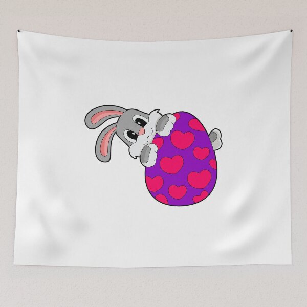 Item preview, Rabbit Easter Easter egg Hearts designed and sold by Snabdesign84.
