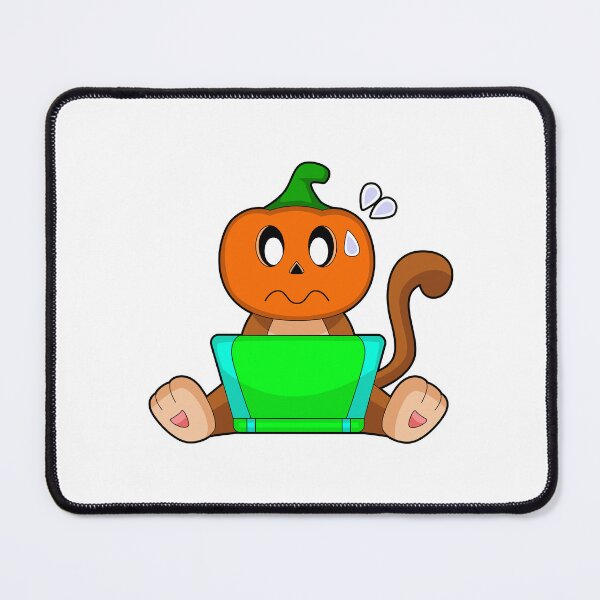Item preview, Monkey Halloween Pumpkin Laptop designed and sold by Snabdesign84.