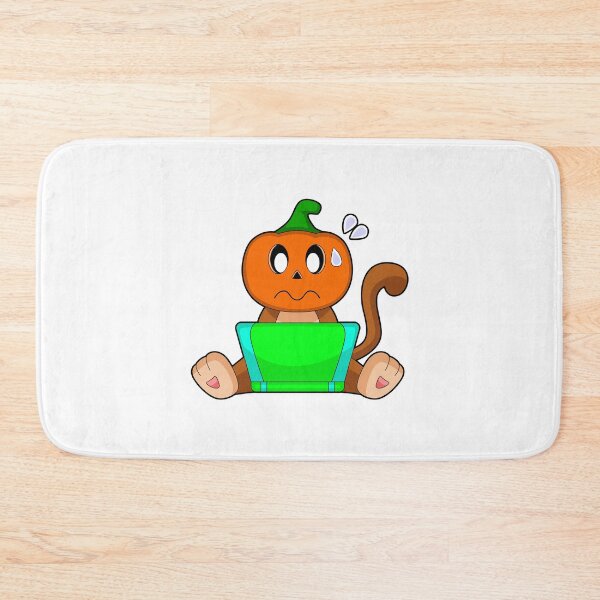 Item preview, Monkey Halloween Pumpkin Laptop designed and sold by Snabdesign84.