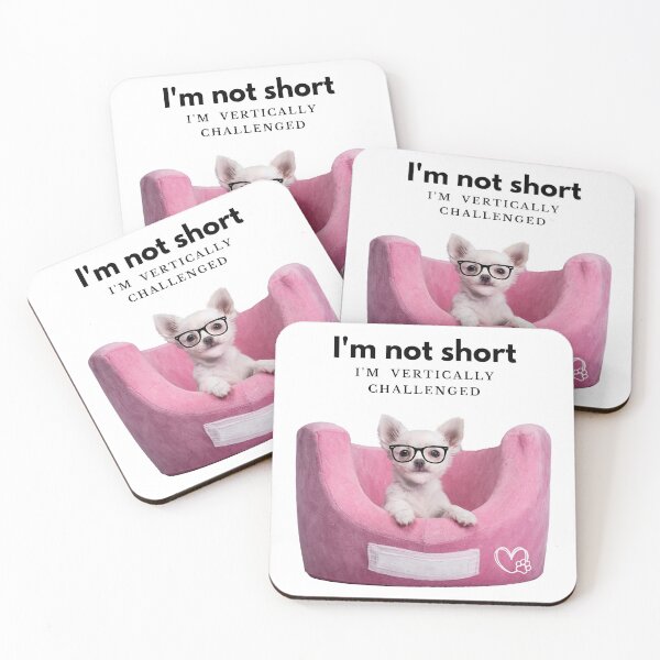 Item preview, I'm not short I'm vertically challenged gift - Height humour gift - petite gift designed and sold by IrishQuirk2021.