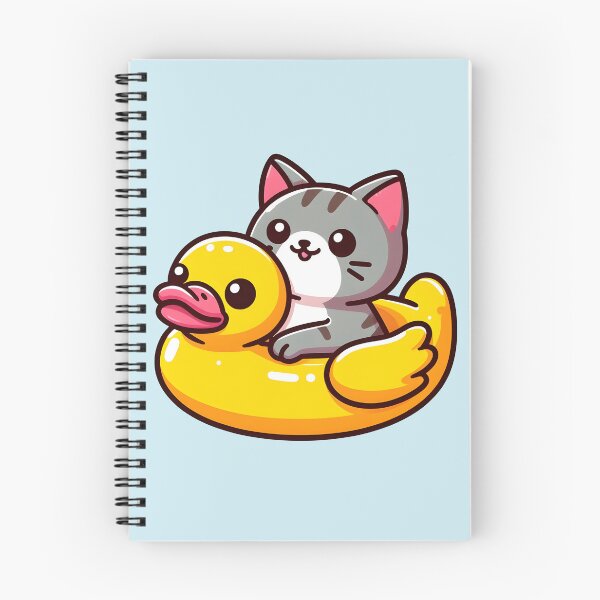 Aperçu de l'œuvre Chat mignon dans un flotteur de caneton - Pool Party créée et vendue par Ingridpd.