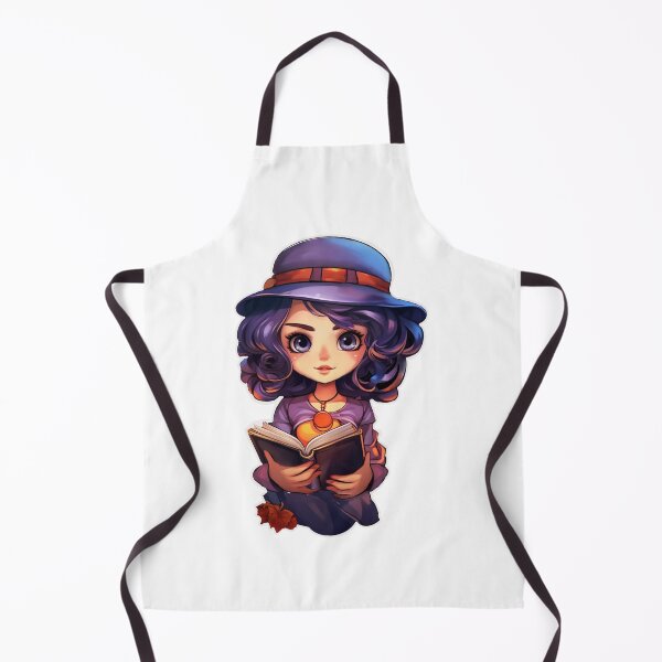 Item preview, Purple Enchantment: Cartoon Witch with Book designed and sold by PureGlee.