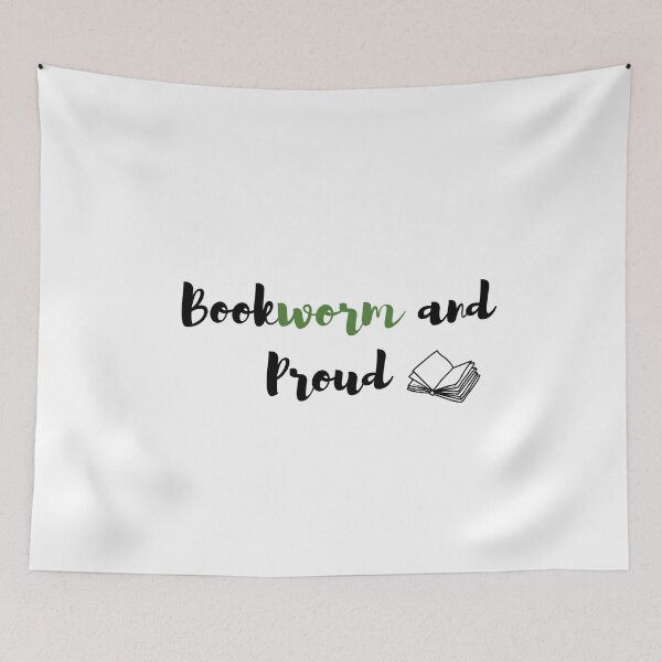 Item preview, Bookworm and Proud designed and sold by Journey Quick.
