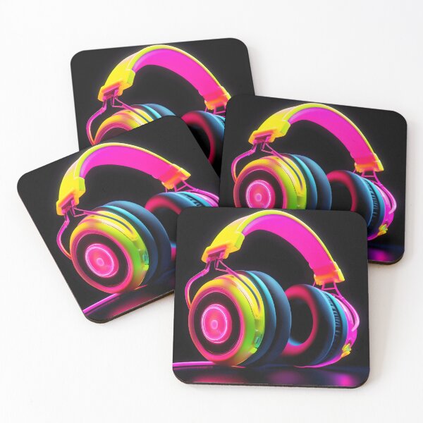 Item preview, Neon headphones   designed and sold by Inspirationmotivation.