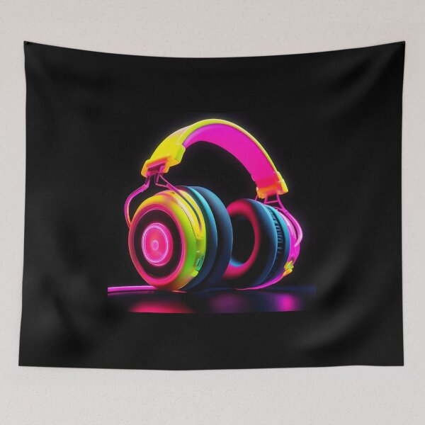 Item preview, Neon headphones   designed and sold by Inspirationmotivation.