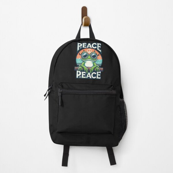 Item preview, Frog Peace Sign - Retro Cute Frog designed and sold by JessArty ⭐⭐⭐⭐⭐.