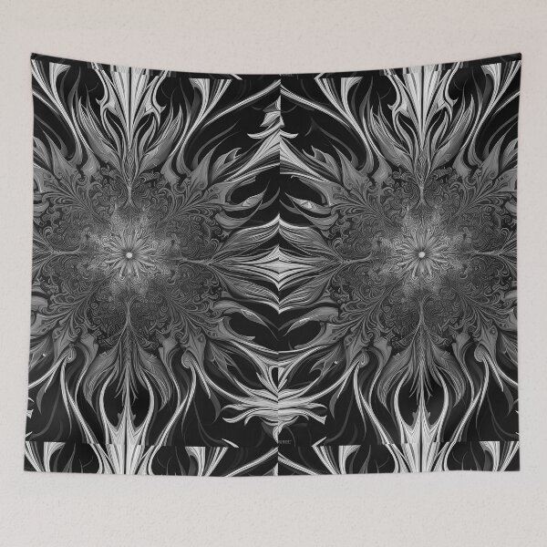 Item preview, flower on fire Youth Fashion black and white retro urban style designed and sold by Carlos Gudino.