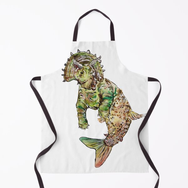 Item preview, Triceratops Dinosaur Mermaid  designed and sold by Aquabunart.