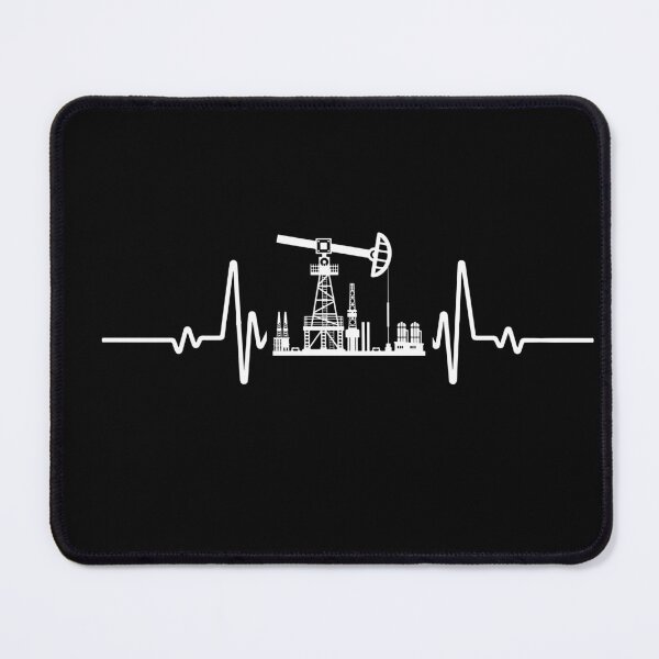 Item preview, Minimalistic Oil Rig Life Line Heartbeat designed and sold by WildWoodWaver.