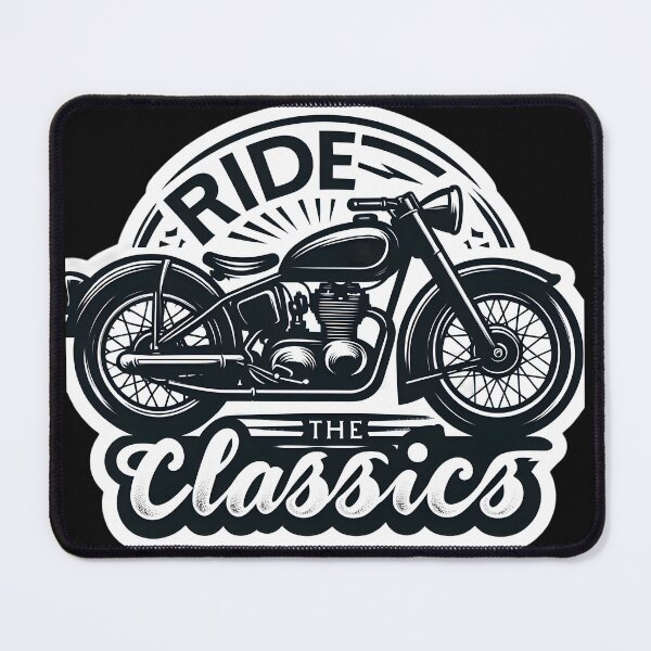 Item preview, Vintage Thrills: Classic Motorcycle Chronicles designed and sold by AI-Only Creations.
