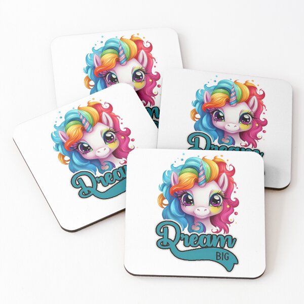 Item preview, Rainbow Unicorn "Dream Big" designed and sold by Driftwood Spirits.