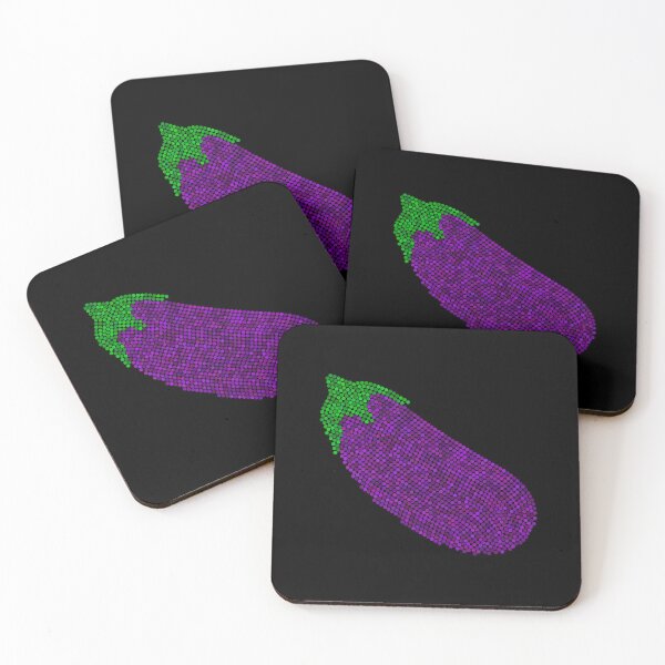 Item preview, Eggplant Dot Art Mosaic designed and sold by MSBM Designs.