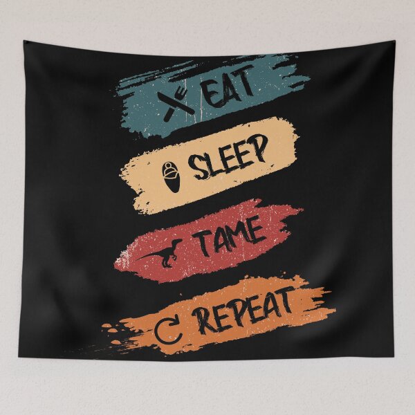 Item preview, Eat sleep tame repeat black version  designed and sold by AymenAllel.