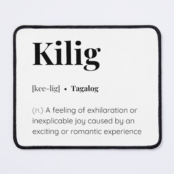 Item preview, Kilig Tagalog word meaning designed and sold by SimplyMots.