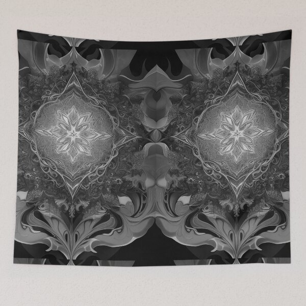 Item preview, Flower thorns and branches black and white retro urban style designed and sold by Carlos Gudino.