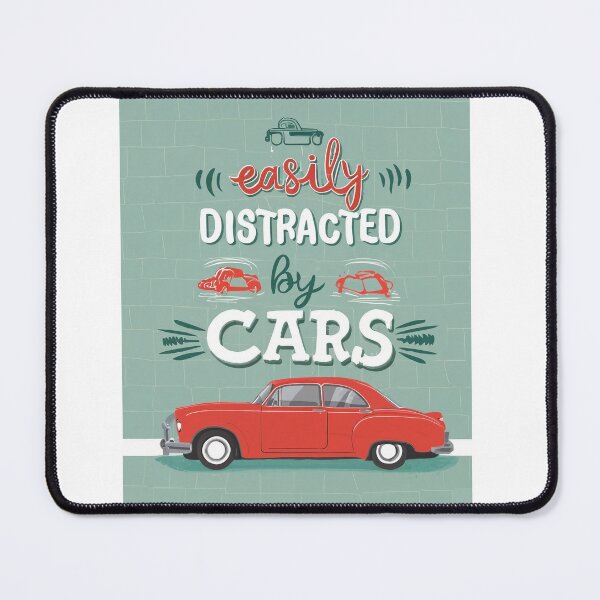 Item preview, Easily Distracted By Cars T-Shirt,  Easily Distracted By Cars Funny Design designed and sold by Footy Frenzy.