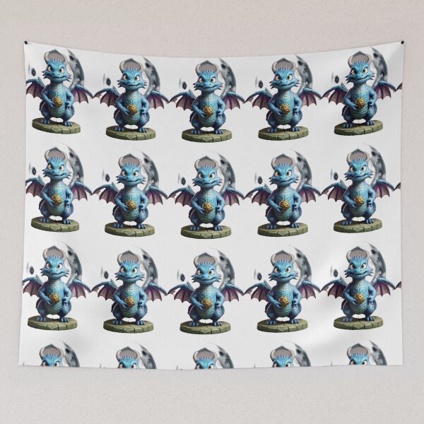 Item preview, tiny sweet blue dragon designed and sold by FINCAN1.