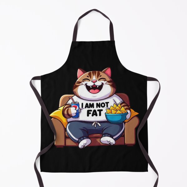 Item preview, I Am Not Fat meme Tabby Cat Couch Potato Nachos Soft Drink designed and sold by plushism.