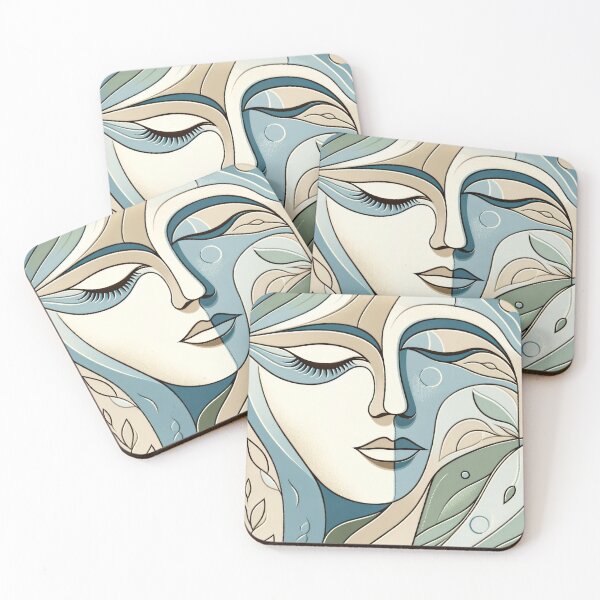 Item preview, Nature's Embrace Abstract Portrait designed and sold by Vlark555.