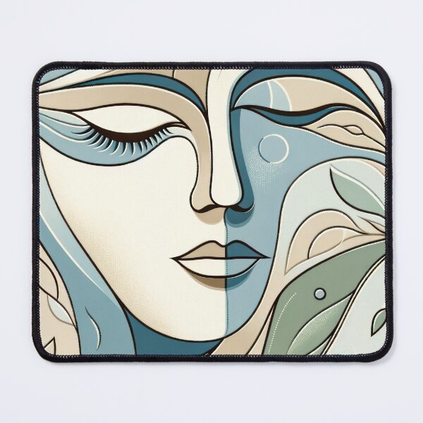 Item preview, Nature's Embrace Abstract Portrait designed and sold by Vlark555.