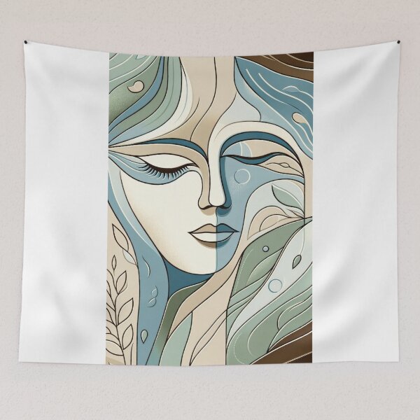 Item preview, Nature's Embrace Abstract Portrait designed and sold by Vlark555.