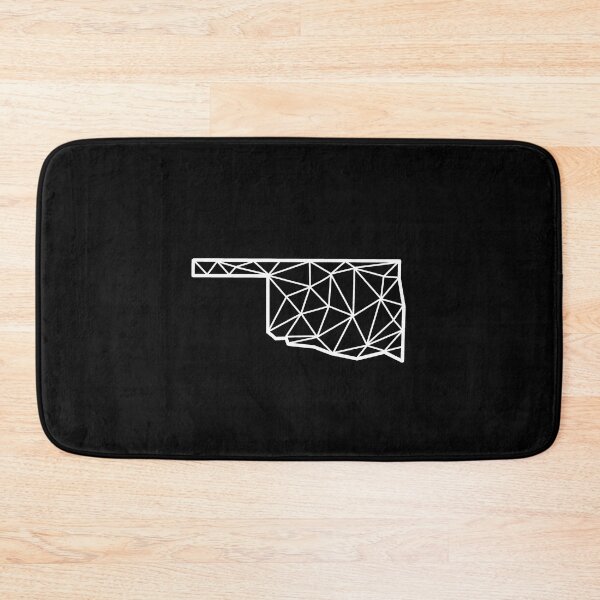 Item preview, Geometric Oklahoma State Design - White Lines designed and sold by anne-dromeda.