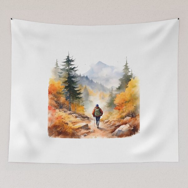 Item preview, Autumn Hiking in the Misty Mountains designed and sold by Shirtastically.