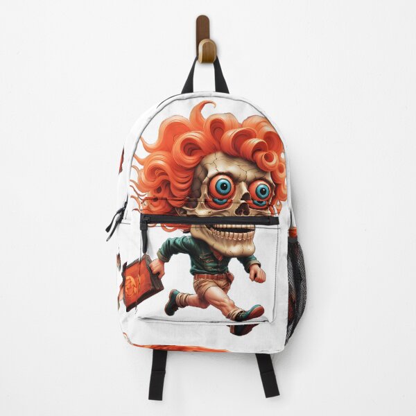 Item preview, Crimson-Haired Bobble Head Harbinger: A Surreal Sprint Through Dreamscape Dimensions. designed and sold by Aroncross111.
