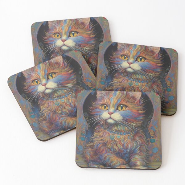 Item preview, Louis Wain Schizophrenia Cat Painting For Cat Lovers designed and sold by Petsthetic.