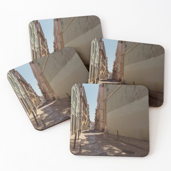 Item preview, A deserted street in Bairro Alto in Lisbon - photo designed and sold by CineWanderlust.