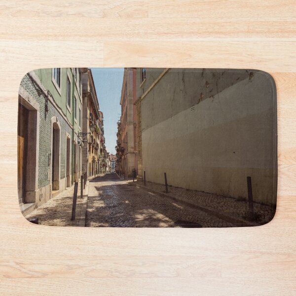 Item preview, A deserted street in Bairro Alto in Lisbon - photo designed and sold by CineWanderlust.
