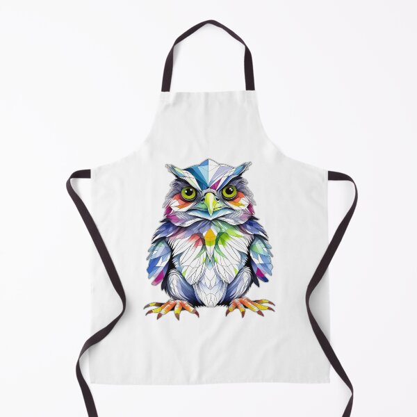 Item preview, Colourful Frogmouth Geometric Shaped Artwork designed and sold by Geonimalia.