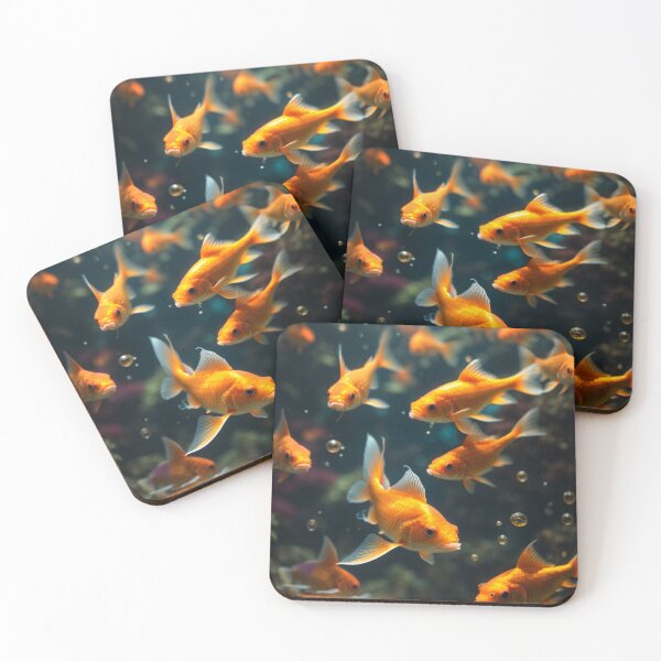 Item preview, Elegant Goldfish with Ethereal Abstraction designed and sold by Enchanting Art Vista.